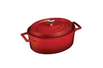 Garnek żeliwny owalny 25x31cm, czerwony LAVA 832226