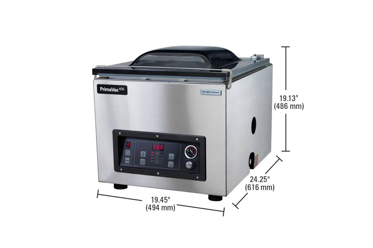 Pakowarka próżniowa HVC406-CE PrimaVac™ 494x616x(H)486 mm, Hamilton Beach Commercial Hamilton Beach Commercial HVC406-CE