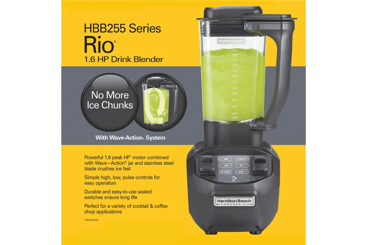 Blender barmański HBB 255-CE Rio® z dzbankiem z poliwęglanu 1.4l, Hamilton Beach Commercial Hamilton Beach Commercial HBB255-CE