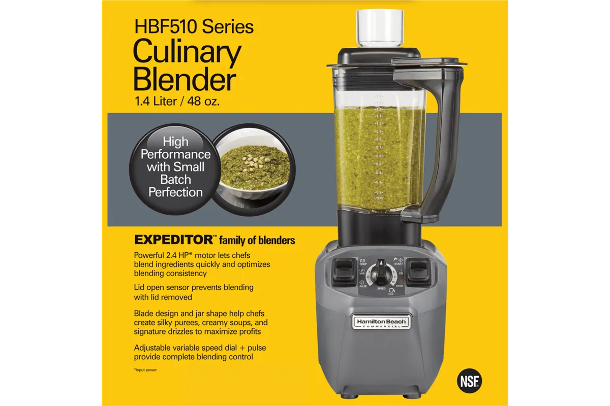Blender kuchenny HBF510-CE Expeditor™ z dzbankiem z copoliestru 1.4l , Hamilton Beach Commercial Hamilton Beach Commercial HBF51