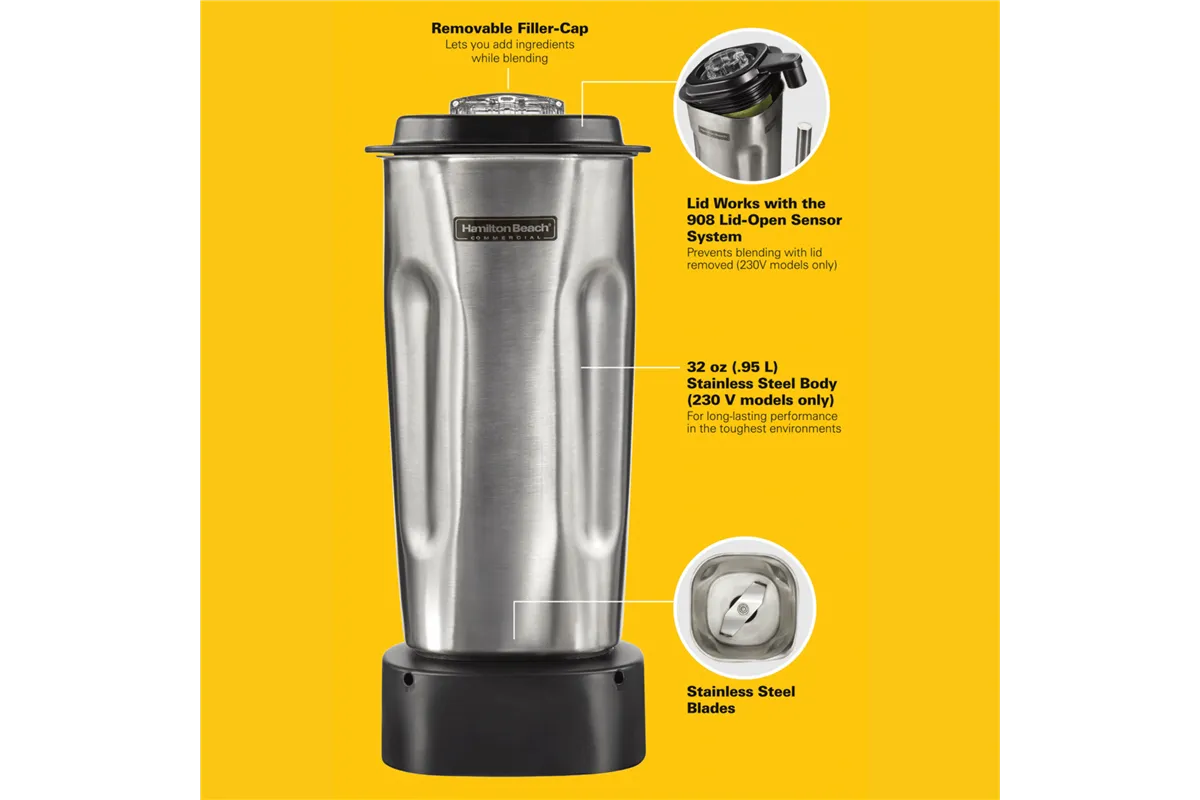 Dzbanek ze stali nierdzewnej do blendera HBB 908R 950ml, Hamilton Beach Commercial Hamilton Beach Commercial 6126-908S