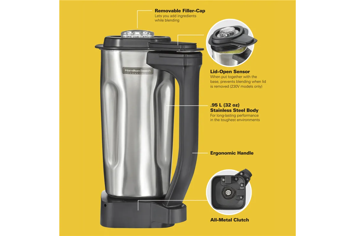 Dzbanek ze stali nierdzewnej do blendera HBB255/HBH455/HBF510-CE 950ml, Hamilton Beach Commercial Hamilton Beach Commercial 6126