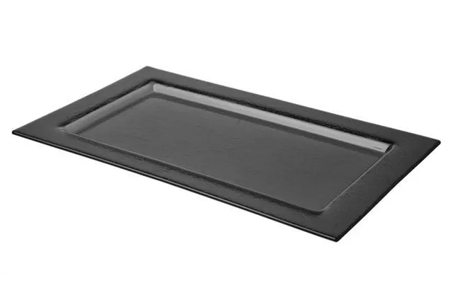Taca szklana GN 1/1 czarna Fine Dine 429884