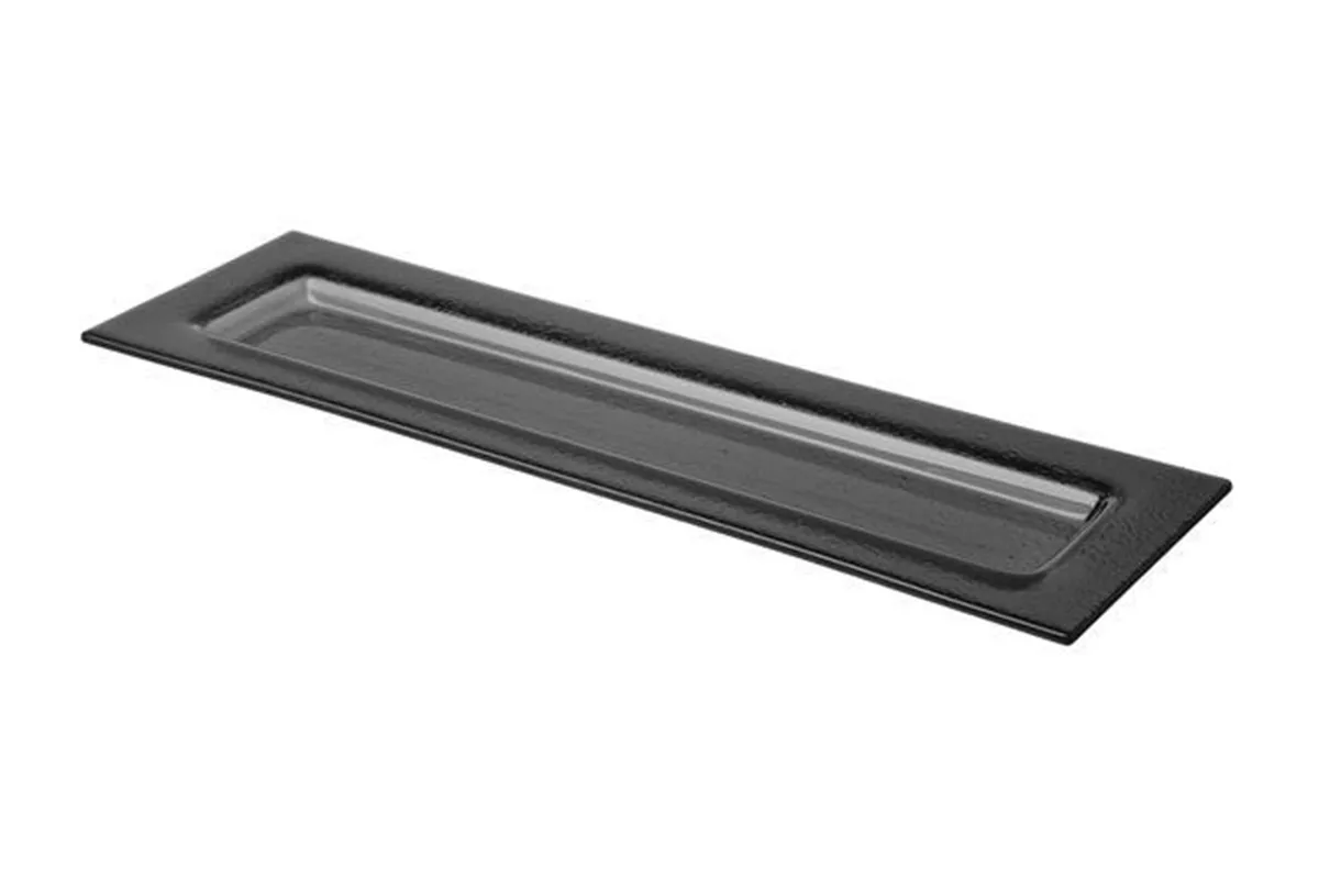 Taca szklana GN 2/4 czarna Fine Dine 429938