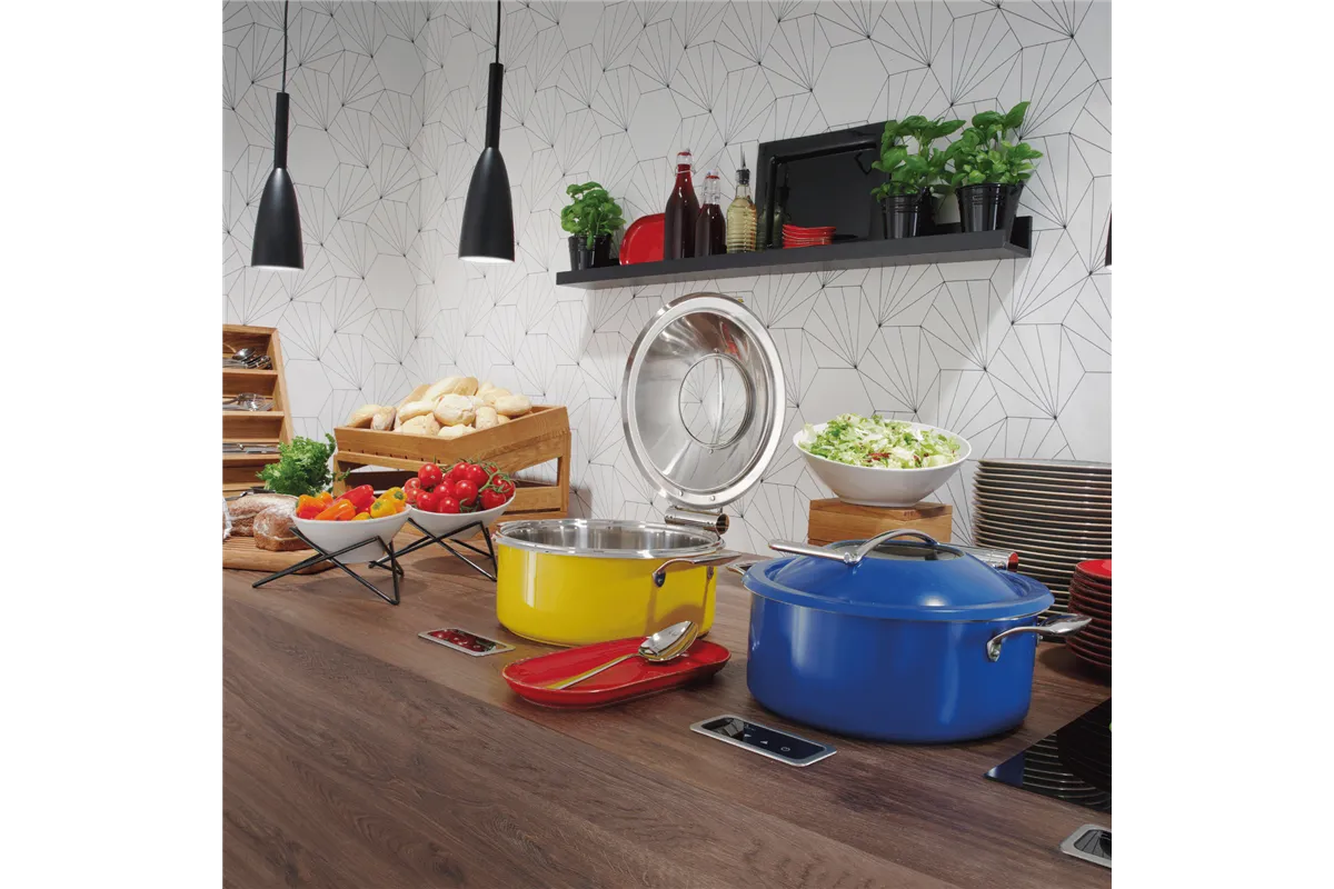 Grzałka indukcyjna do wbudowania w blat z regulacją mocy ø245x(H)68mm 230V/800W Fine Dine 239193