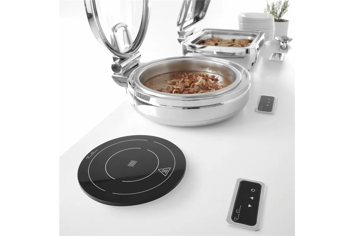 Grzałka indukcyjna do wbudowania w blat z regulacją mocy ø245x(H)68mm 230V/800W Fine Dine 239193