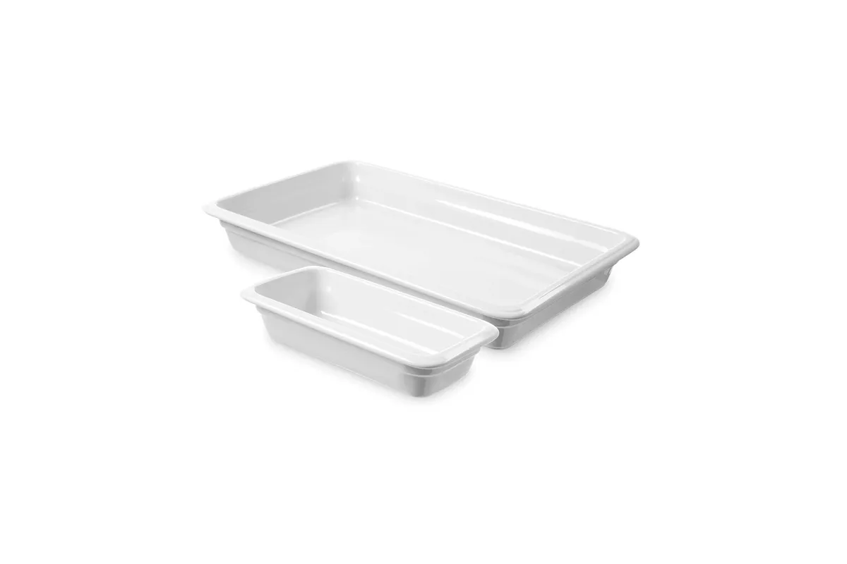 Pojemnik porcelanowy GN 1/1, biały 530x325x(H)65 mm Fine Dine 783009