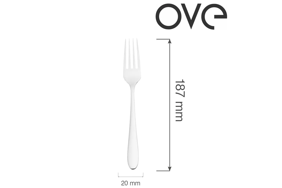 Widelec deserowy Como, OVE, 187 mm Ove 766514