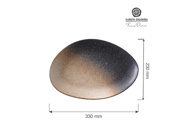 Talerz o organicznym kształcie Moon 330 mm Fine Dine 774793