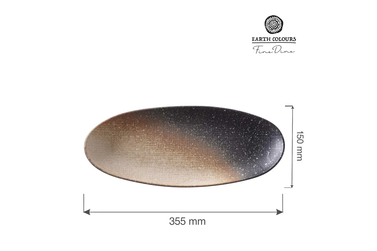 Owalny talerz serwingowy Moon 355 mm Fine Dine 774816