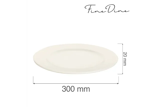 Talerz płytki Crema 300 mm Fine Dine 770603 Talerz płytki Crema 300 mm Fine Dine 770603