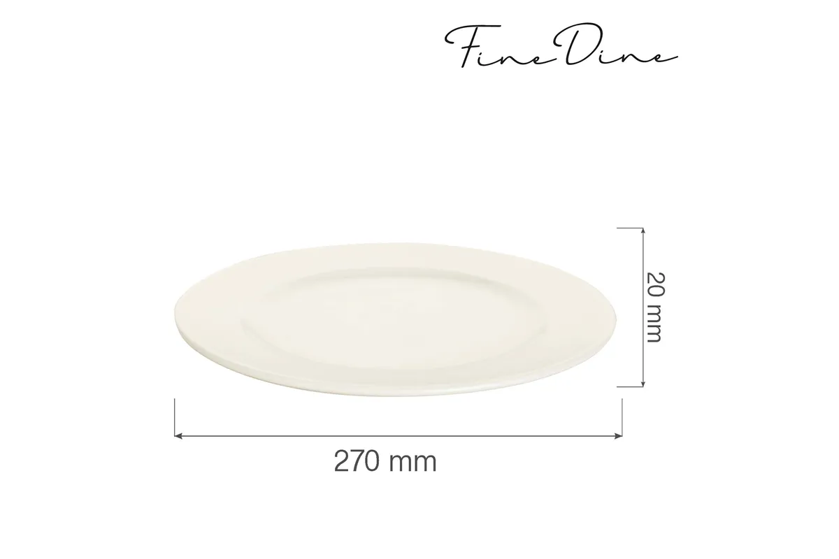 Talerz płytki Crema 270 mm Fine Dine 770597