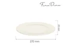 Talerz płytki Crema 270 mm Fine Dine 770597