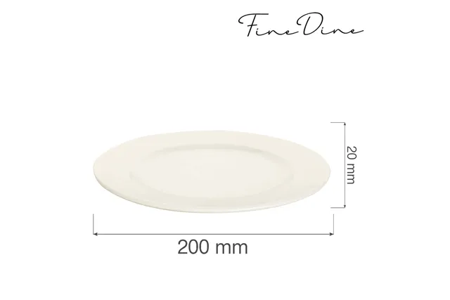 Talerz płytki Crema 200 mm Fine Dine 770573 Talerz płytki Crema 200 mm Fine Dine 770573
