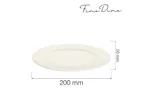 Talerz płytki Crema 200 mm Fine Dine 770573