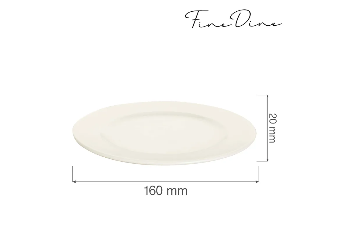 Talerz płytki Crema 160 mm Fine Dine 770566