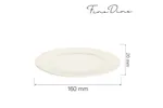 Talerz płytki Crema 160 mm Fine Dine 770566