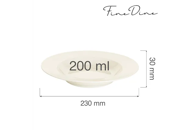 Talerz głęboki Crema 230 mm Fine Dine 770610 Talerz głęboki Crema 230 mm Fine Dine 770610