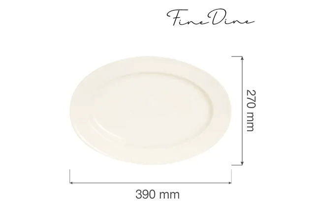 Półmisek owalny Crema 390x270 mm Fine Dine 770672 Półmisek owalny Crema 390x270 mm Fine Dine 770672