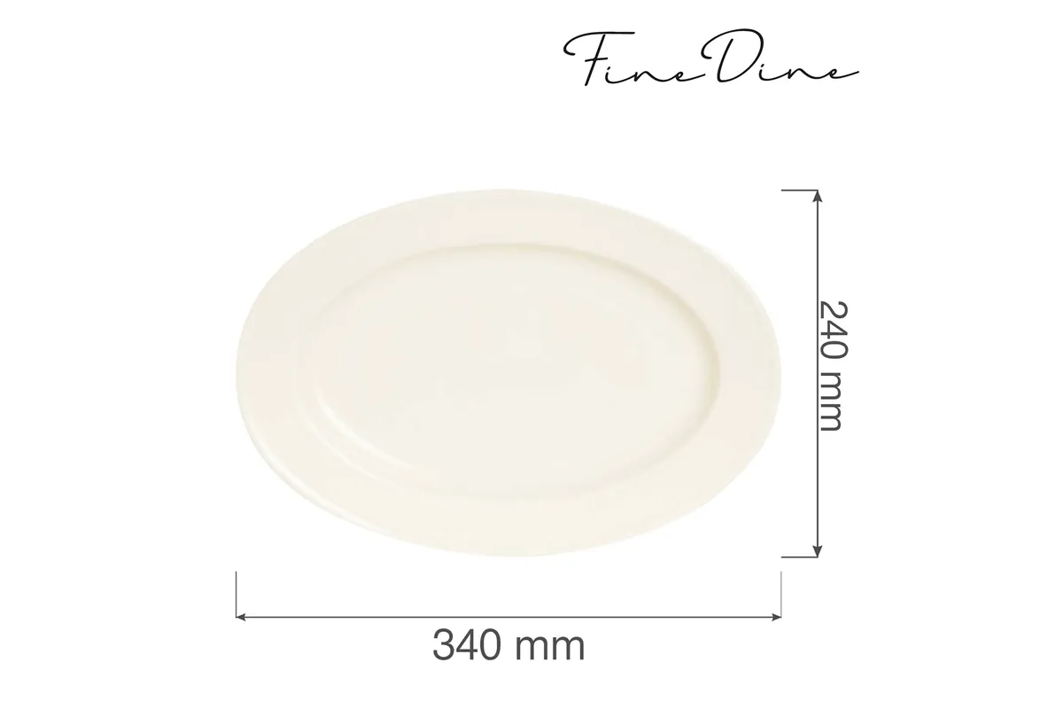 Półmisek owalny Crema 340x240 mm Fine Dine 770665