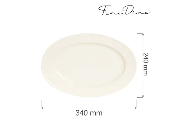 Półmisek owalny Crema 340x240 mm Fine Dine 770665 Półmisek owalny Crema 340x240 mm Fine Dine 770665