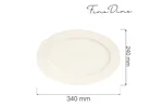 Półmisek owalny Crema 340x240 mm Fine Dine 770665