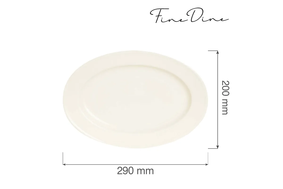 Półmisek owalny Crema 290x200 mm Fine Dine 770658