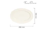 Półmisek owalny Crema 290x200 mm Fine Dine 770658