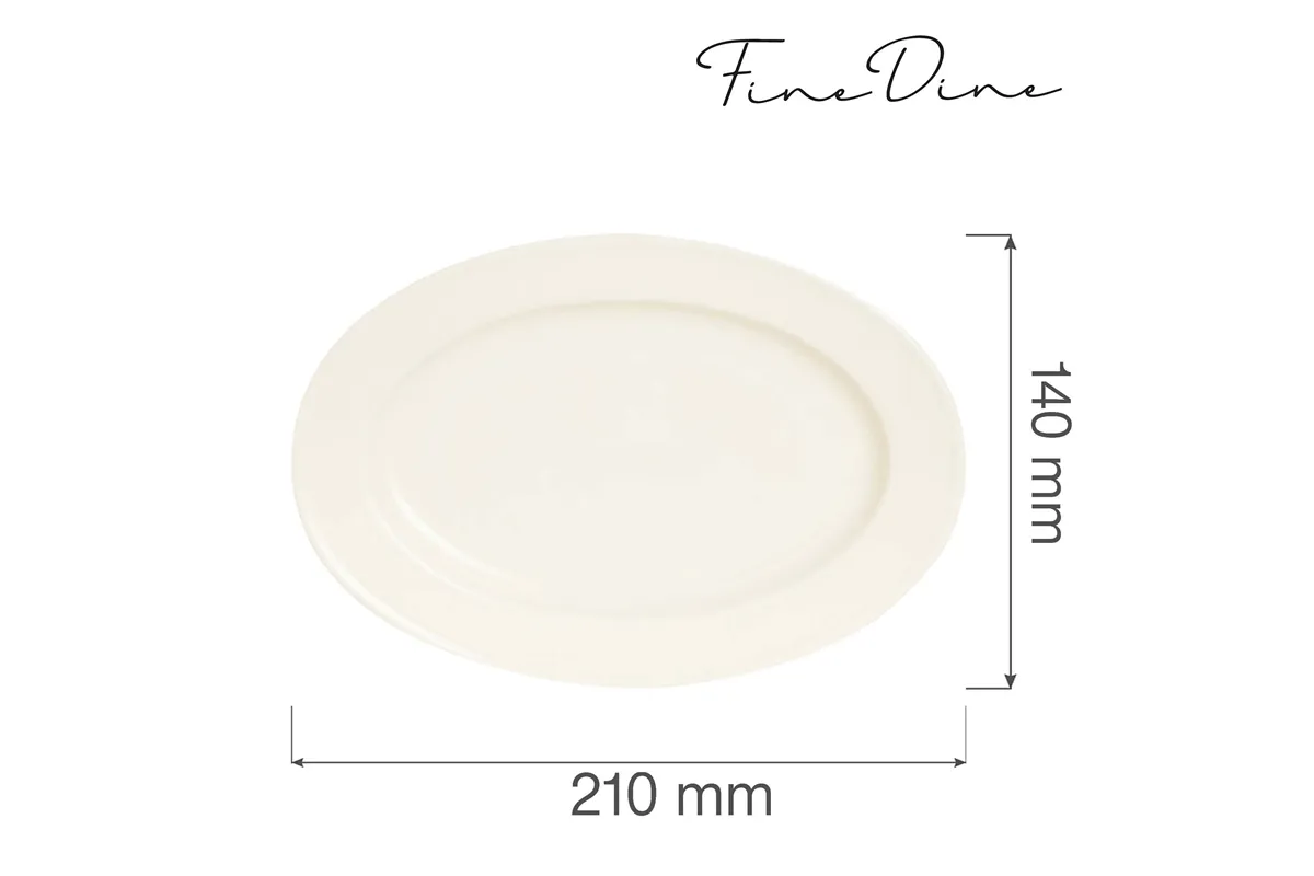 Półmisek owalny Crema 210x140 mm Fine Dine 770641