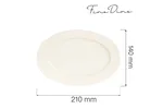 Półmisek owalny Crema 210x140 mm Fine Dine 770641