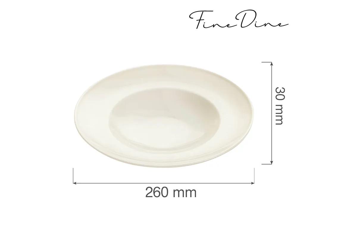 Talerz do pasty Crema 260 mm Fine Dine 770283