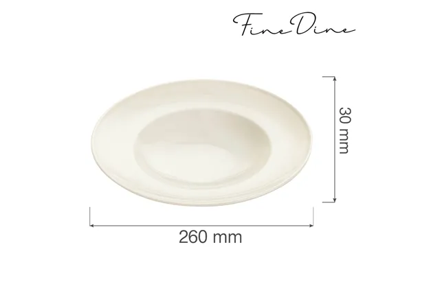 Talerz do pasty Crema 260 mm Fine Dine 770283 Talerz do pasty Crema 260 mm Fine Dine 770283
