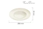 Talerz do pasty Crema 260 mm Fine Dine 770283