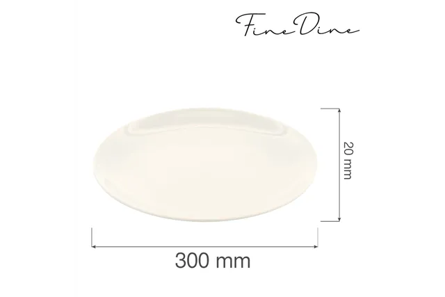 Talerz bez rantu Crema 300 mm Fine Dine 770368 Talerz bez rantu Crema 300 mm Fine Dine 770368