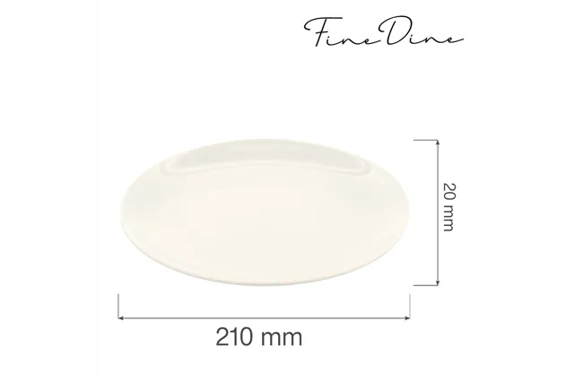 Talerz bez rantu Crema 210 mm Fine Dine 770344 Talerz bez rantu Crema 210 mm Fine Dine 770344