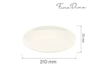 Talerz bez rantu Crema 210 mm Fine Dine 770344