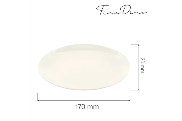 Talerz bez rantu Crema 170 mm Fine Dine 770337 Talerz bez rantu Crema 170 mm Fine Dine 770337