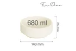 Miska sztaplowana Crema 660 ml, 140 mm Fine Dine 770696