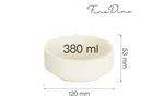 Miska sztaplowana Crema  380 ml, 120 mm Fine Dine 770689
