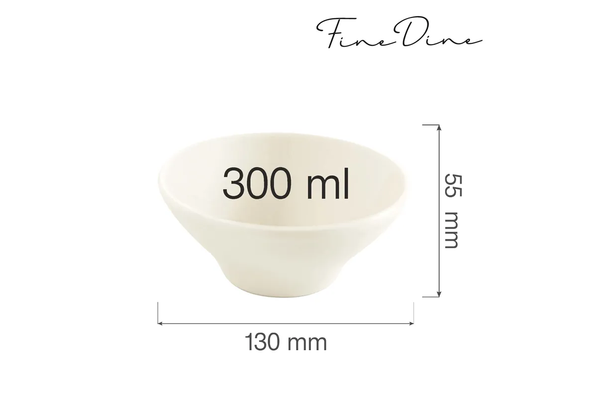 Miska stożkowa Crema 300 ml, 130x60 mm Fine Dine 774410