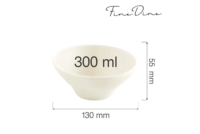 Miska stożkowa Crema 300 ml, 130x60 mm Fine Dine 774410