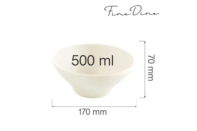 Miska stożkowa Crema 500 ml, 160x64 mm Fine Dine 774427