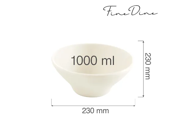 Miska stożkowa Crema 1000 ml, 190x75 mm Fine Dine 774434 Miska stożkowa Crema 1000 ml, 190x75 mm Fine Dine 774434
