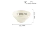 Miska stożkowa Crema 1000 ml, 190x75 mm Fine Dine 774434