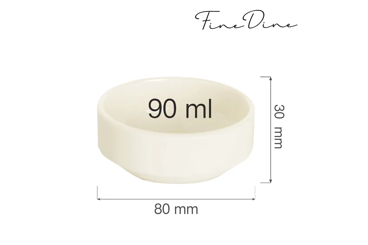 Miseczka sztaplowana Crema 90 ml, 80 mm Fine Dine 774458