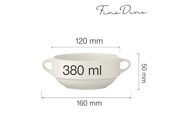 Bulionówka Crema 380 ml Fine Dine 770771 Bulionówka Crema 380 ml Fine Dine 770771