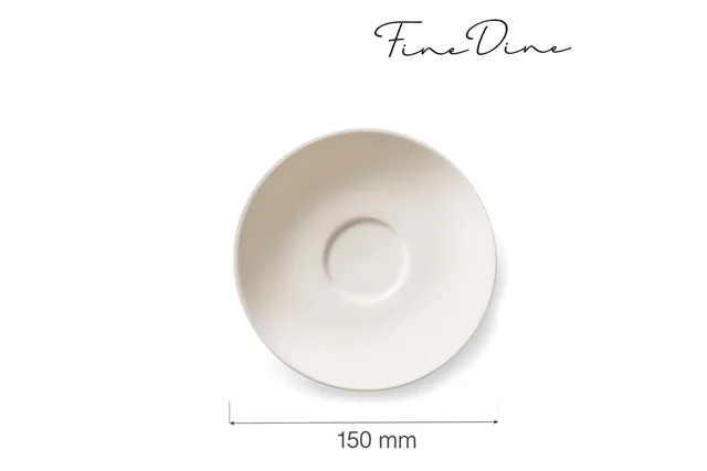 Spodek do filiżanki sztaplowanej Crema, 150 mm Fine Dine 770740 Spodek do filiżanki sztaplowanej Crema, 150 mm Fine Dine 770740