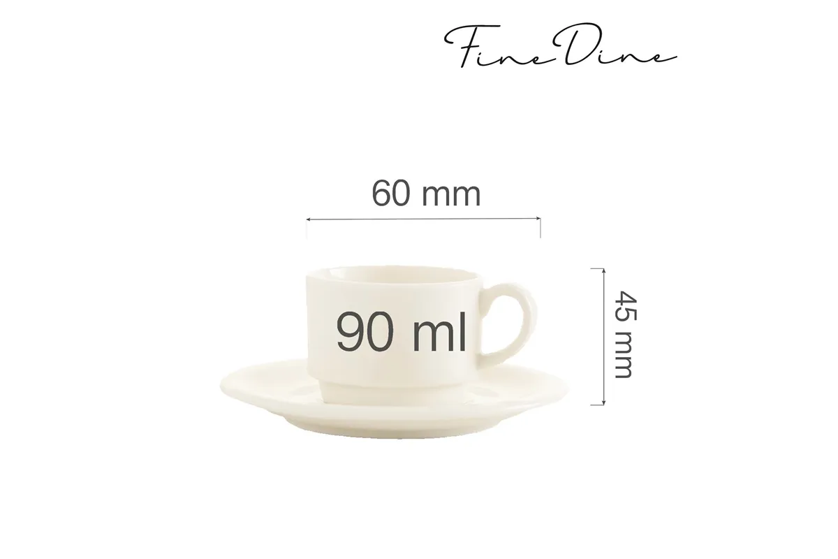 Filiżanka sztaplowana Crema 90 ml Fine Dine 770719
