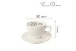 Filiżanka elegancka ze spodkiem Crema 230 ml Fine Dine 770382