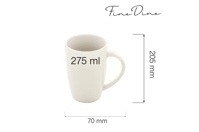 Kubek Paris Crema 275 ml Fine Dine 770412 Kubek Paris Crema 275 ml Fine Dine 770412